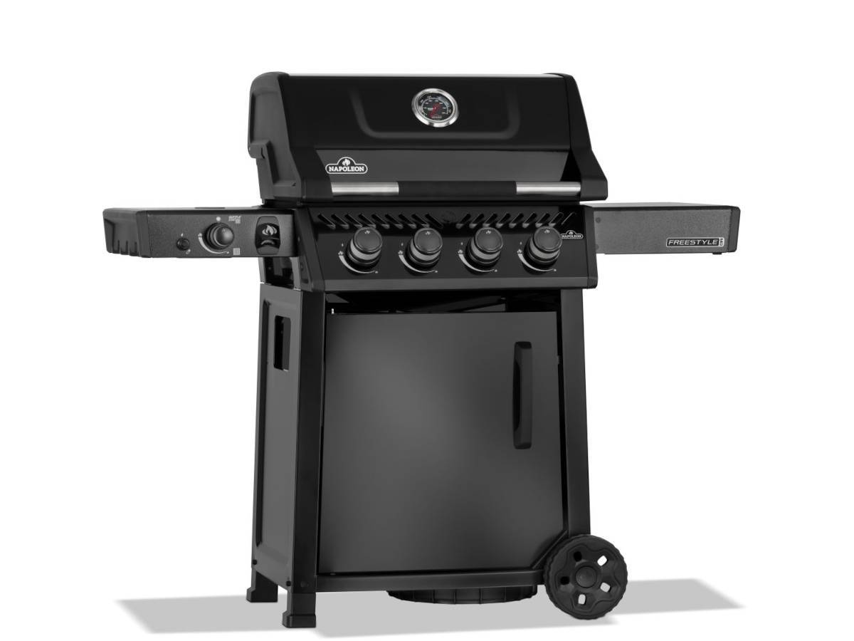 Napoleon - Barbecue gaz Freestyle 425 noir PRO 4 brûleurs + 1 sizzle zone + Housse + Plateau charbon - Napoléon - Image 3