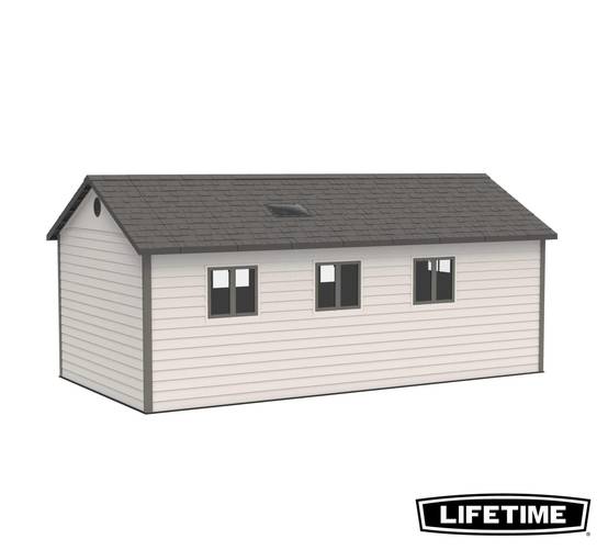 Lifetime - Abri résine carrossable 19,65 m2 / 3.37 x 6.42 m LIFETIME #60237 - Image 2