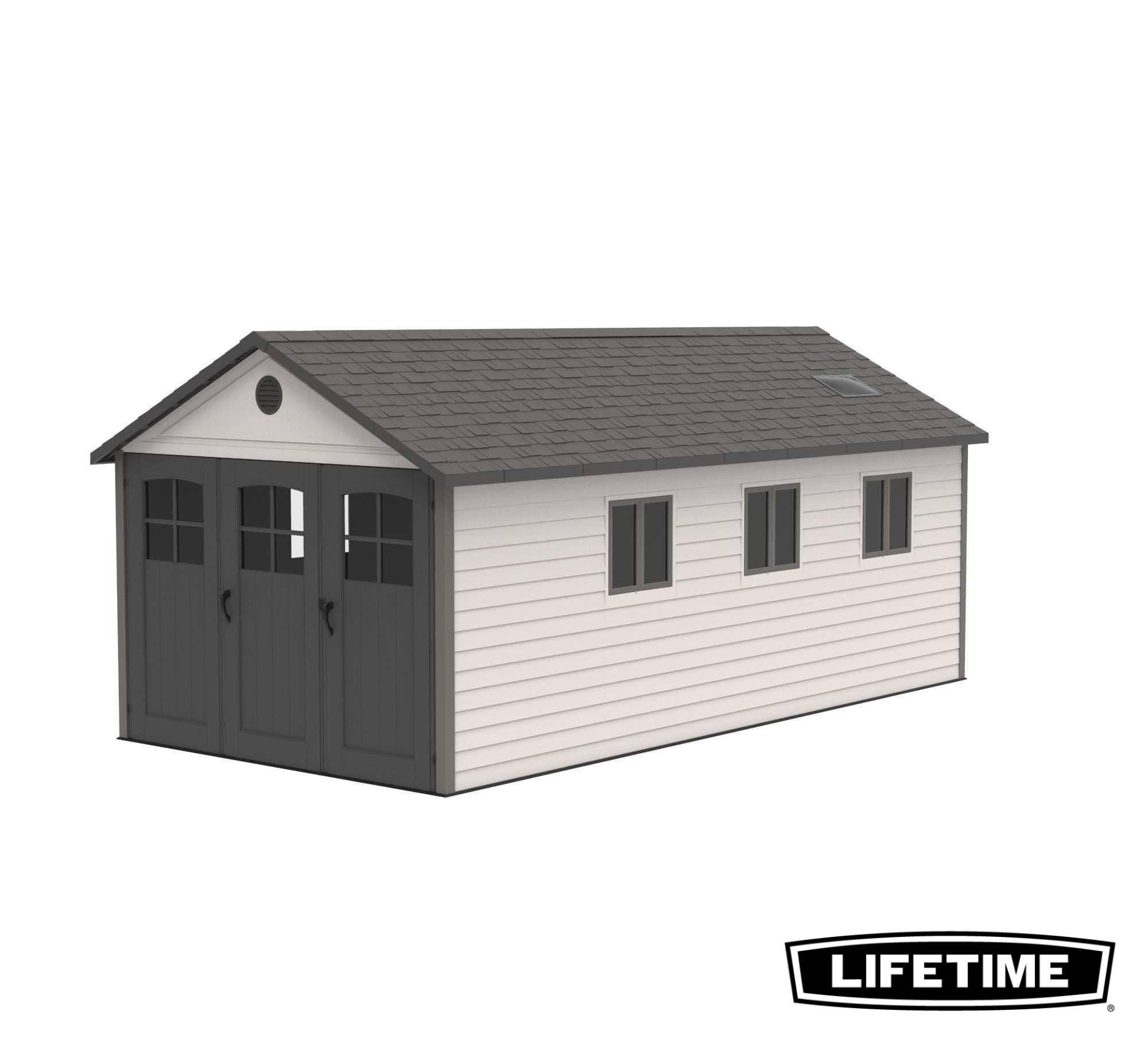 Lifetime - Abri résine carrossable 19,65 m2 / 3.37 x 6.42 m LIFETIME #60237