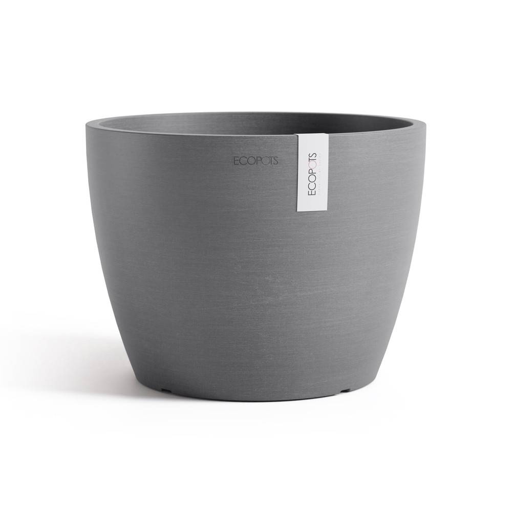Ecopots - Pot Rond Stockholm 24 Gris - Ø 23,2 x H. 17,6 cm - 5,4 L ECOPOTS - Image 2
