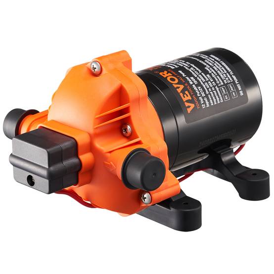 VEVOR Pompe à eau à membrane 12V 3,5 GPM 13,25 L/min 3 chambres, pressostat auto 50 PSI. - Image 1