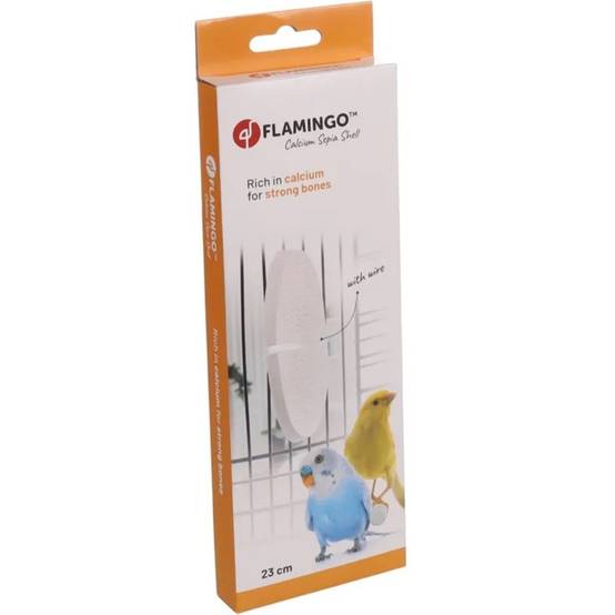 Un Os de seiche blanc 23 cm avec attache pour oiseaux - Image 4