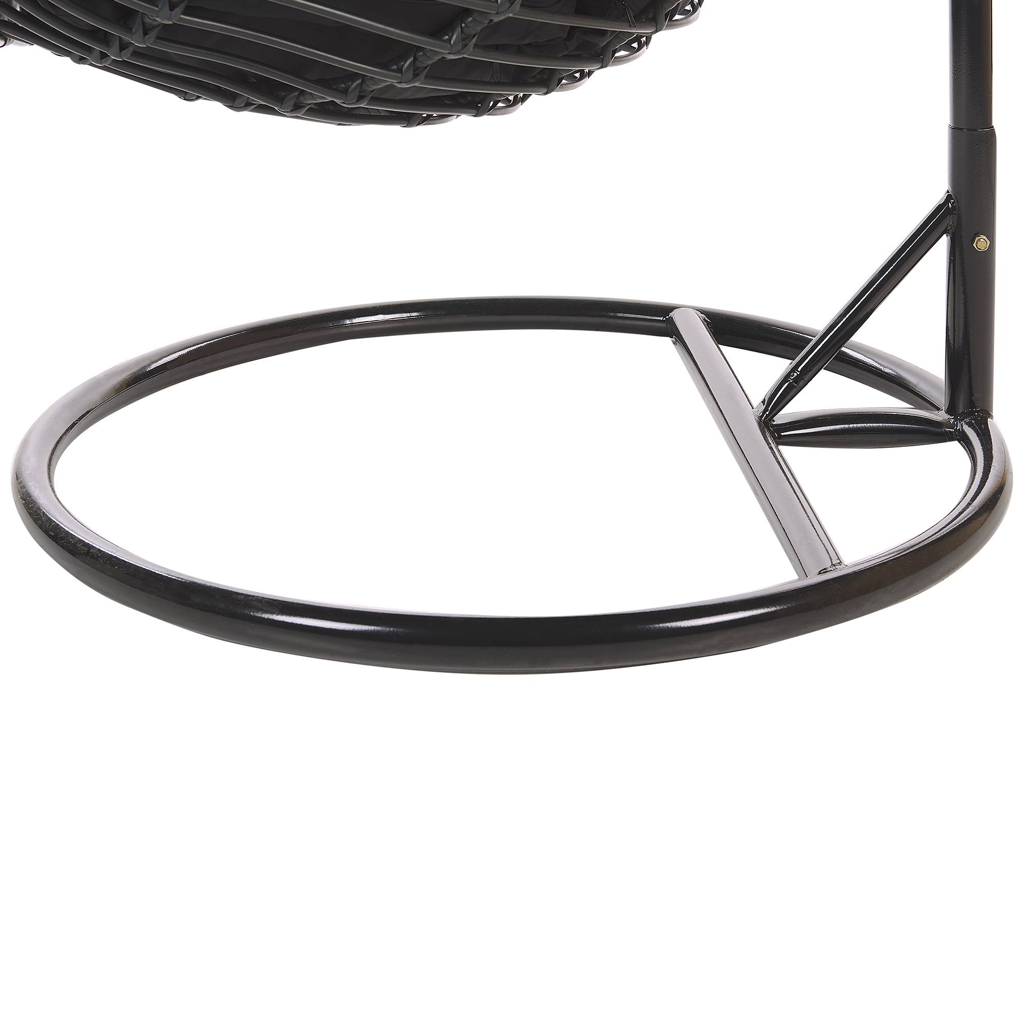 Beliani - Chaise porte-à-faux Polyrotin Noir TOLLO - 100x97x199- Beliani - Image 7