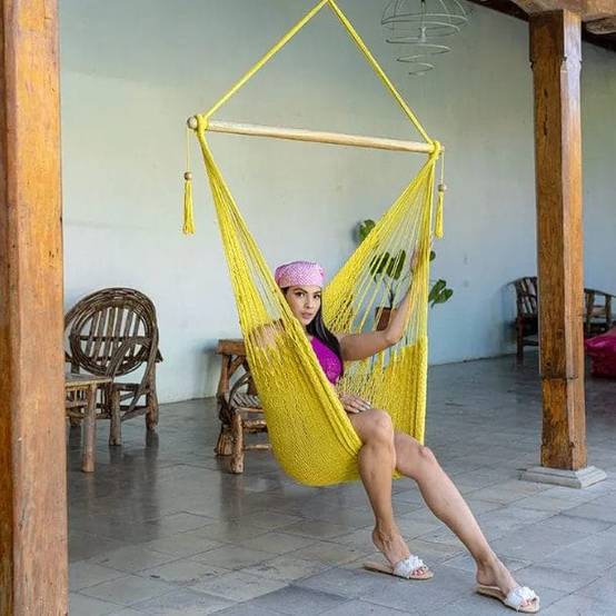 Hamac Del Sol - Hamac Chaise Diriamba L Jaune- Hamac del Sol - Image 3