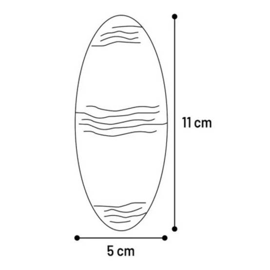 2 Os de seiche blanc 11 cm avec support pour oiseaux - Image 2