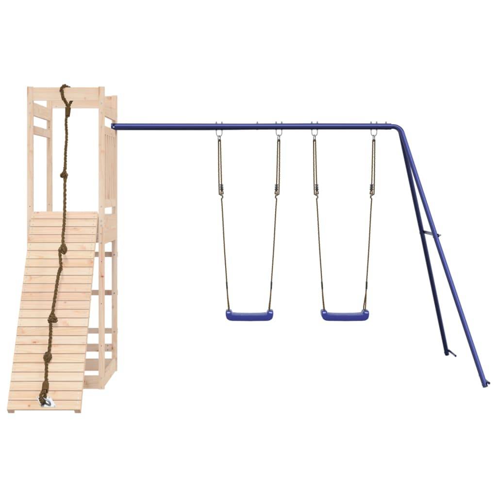 Helloshop26 - Aire de jeux d'extérieur portiques robuste jeux jardin 316 x 257 x 207 cm bois de pin massif - Image 2