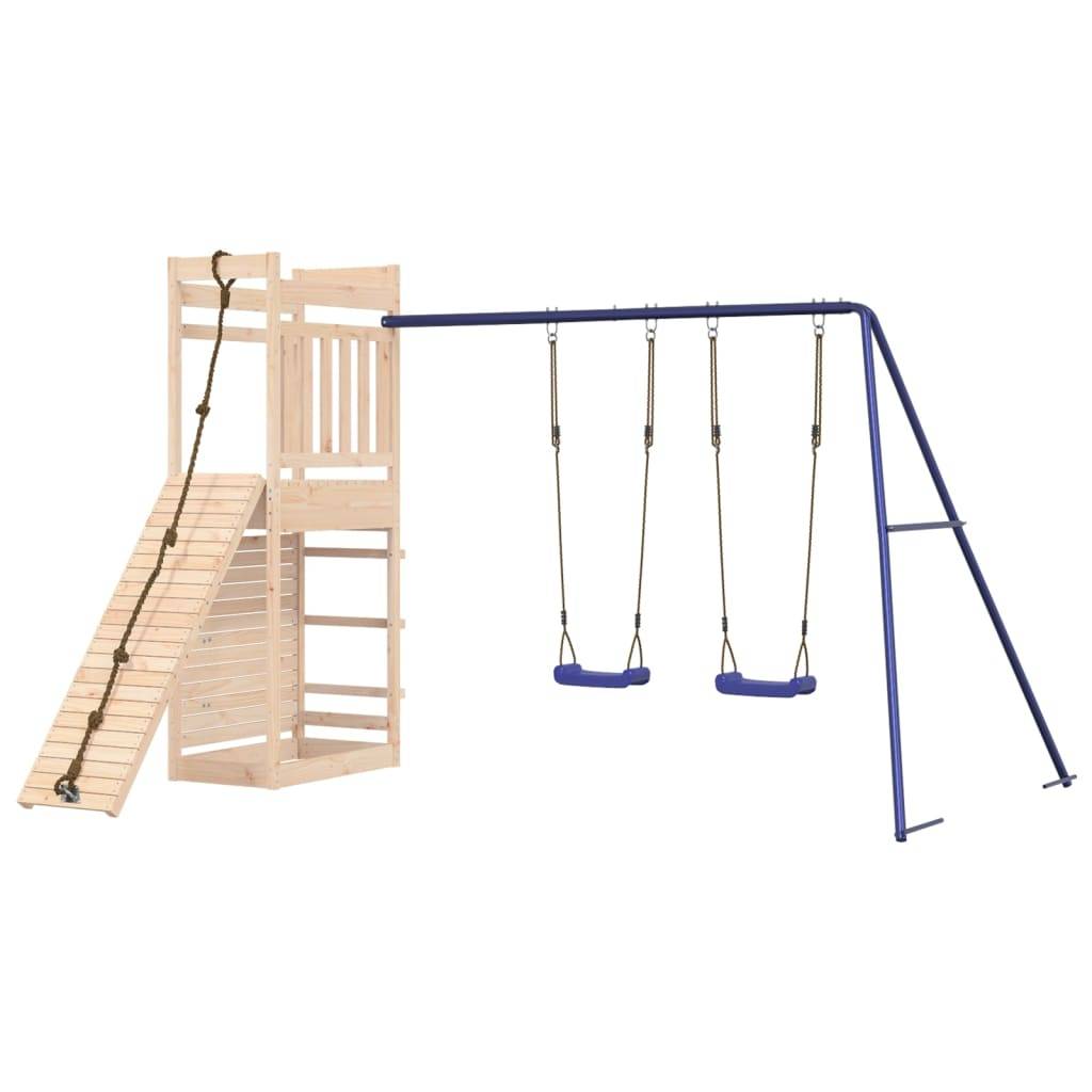Helloshop26 - Aire de jeux d'extérieur portiques robuste jeux jardin 316 x 257 x 207 cm bois de pin massif - Image 1