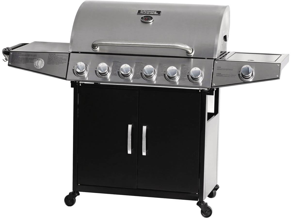 Habitat Et Jardin - Barbecue Gaz "party 7" - 7 Brûleurs Dont 1 Latéral - 20.9 Kw -habitat Et Jardin - Image 1