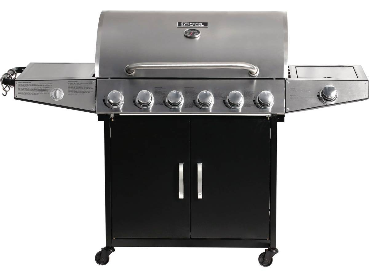 Habitat Et Jardin - Barbecue Gaz "party 7" - 7 Brûleurs Dont 1 Latéral - 20.9 Kw -habitat Et Jardin - Image 2