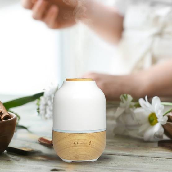 Zen'Arôme Diffuseur Huile Essentielle Purisia – Diffuseur de Parfum Maison - Éclairage Multifonction - En Bambou et Céramique - Image 3
