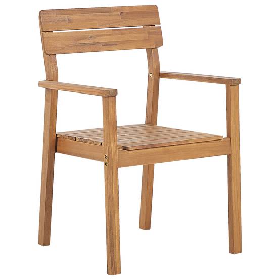 Chaise de salle à manger Acacia Marron FORNELLI - Beliani - Image 3