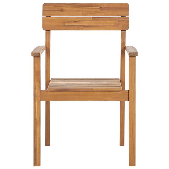 Chaise de salle à manger Acacia Marron FORNELLI - Beliani - Image 4