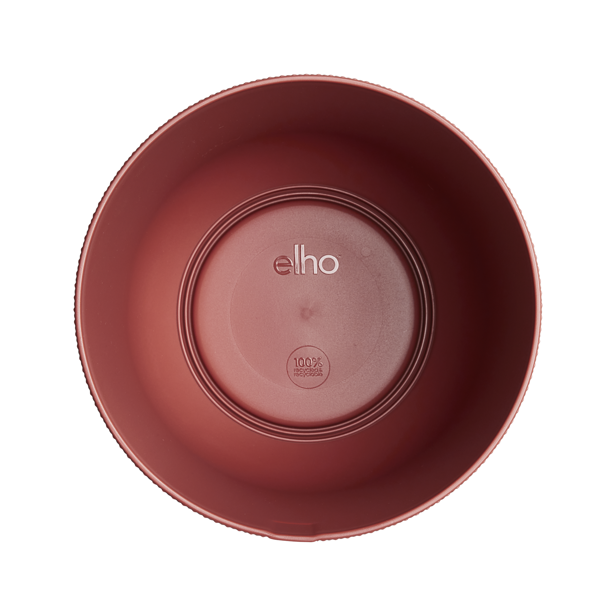 Pot Fleurs Rond Design Synthétique Intérieur Extérieur Rouge 26cm - ComfortXL Green Living - Image 3