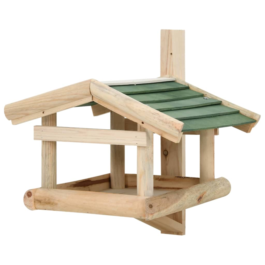 Vidaxl - Mangeoire À Oiseaux Bois De Sapin 35X29,5X21 Cm - vidaXL - Image 3
