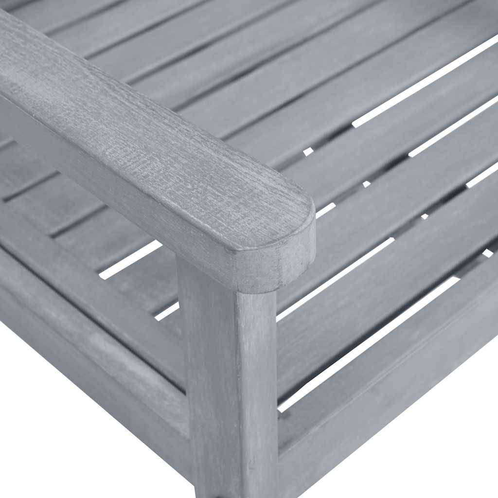 Lot de 6 chaises de jardin bois d'acacia gris 61 x 57 x 92 cm - PANGIVO - Image 8