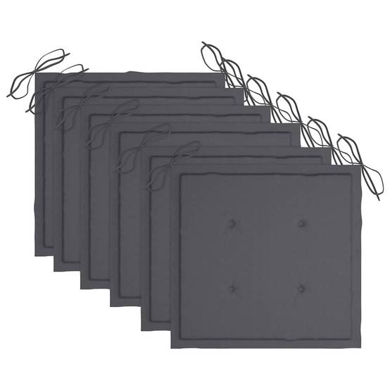 Lot de 6 chaises de jardin bois d'acacia gris 61 x 57 x 92 cm - PANGIVO - Image 10