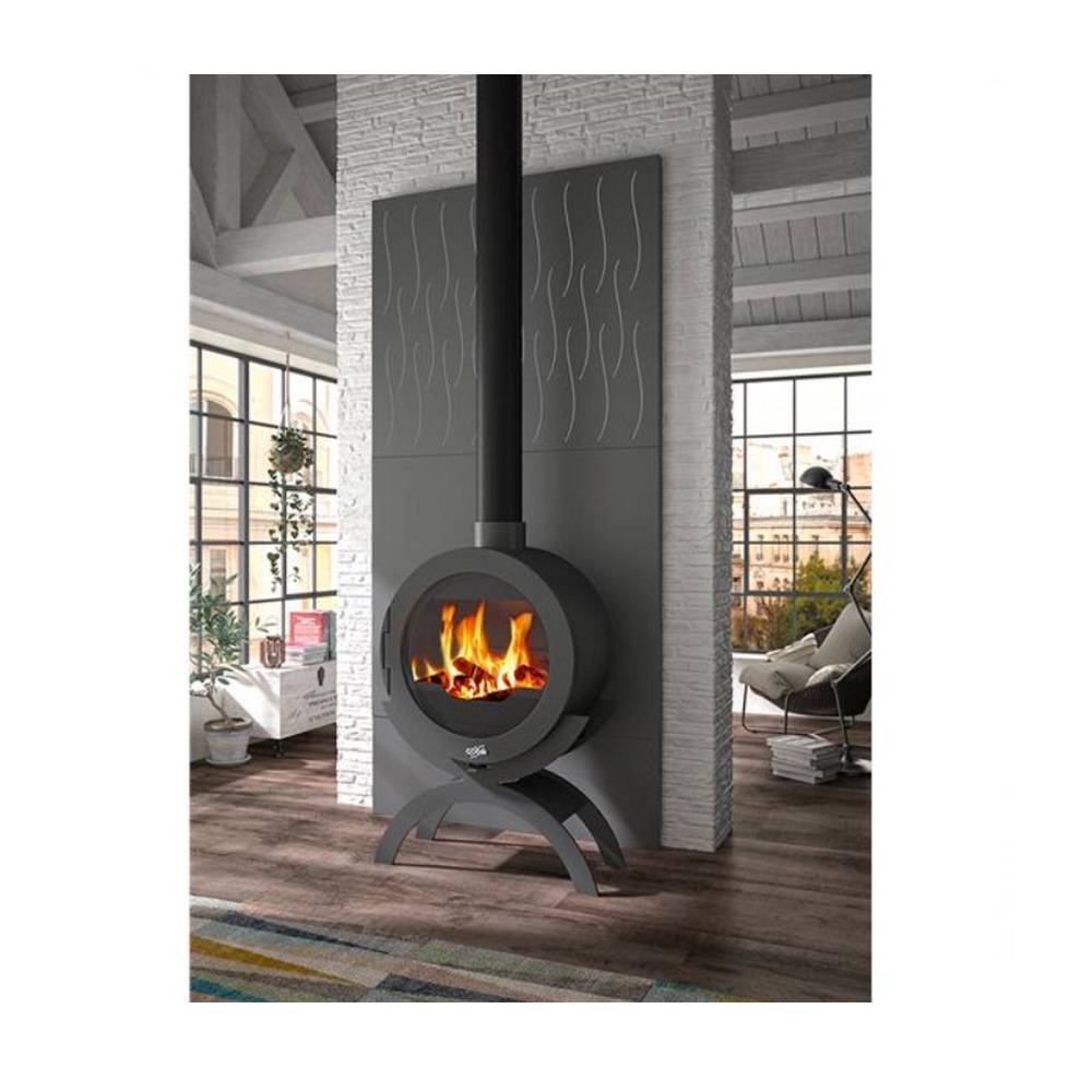 Poêle à bois fonte 10kw anthracite 410101ANTH Godin - Image 3