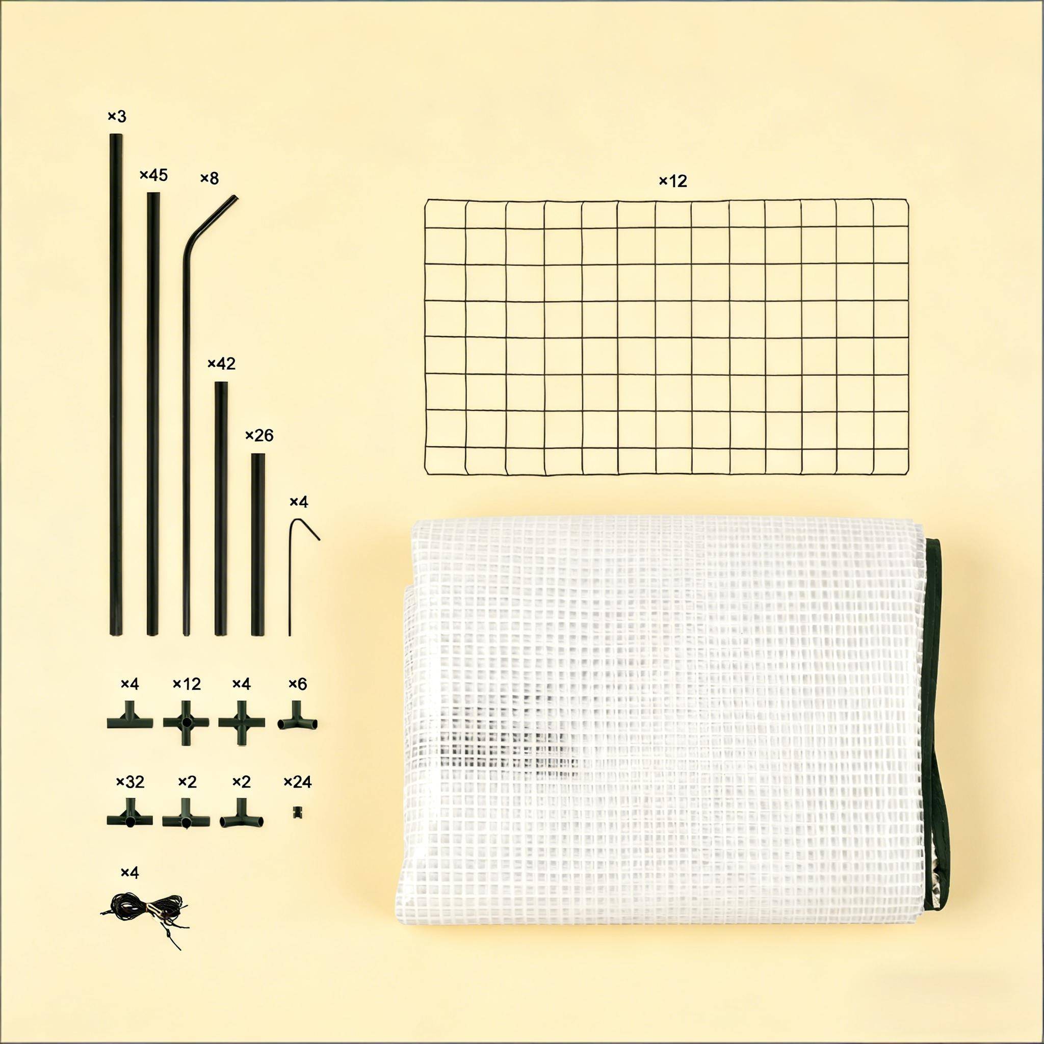ComfortXL - Serre de Jardin PE et Acier pour Tomates et Légumes Porte Zippée 143x215x195cm Blanc - ComfortXL Outdoor Living - Image 2