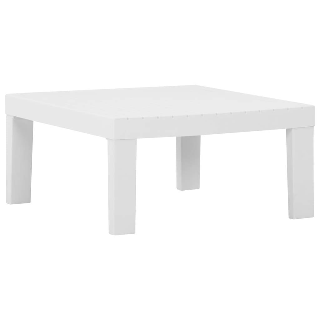 Vidaxl - Salon de jardin 4 pcs avec coussins Plastique Blanc vidaXL 3059829 - Image 9