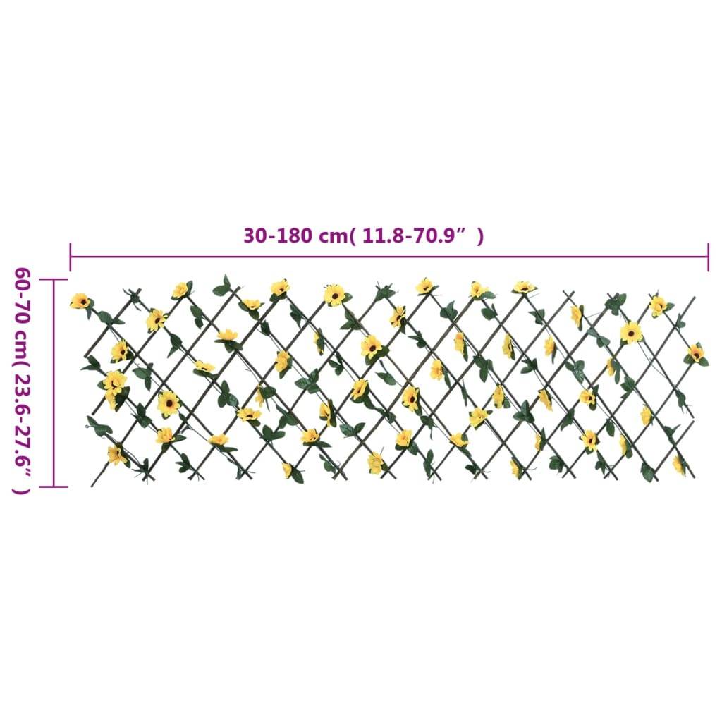 Treillis de lierre artificiel PVC bois jaune 30 x 70 cm, Poids :3.56kg - PANGIVO - Image 7