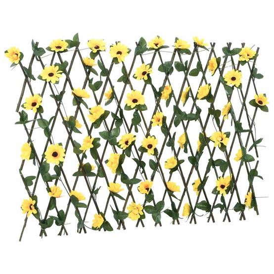 Treillis de lierre artificiel PVC bois jaune 30 x 70 cm, Poids :3.56kg - PANGIVO - Image 2
