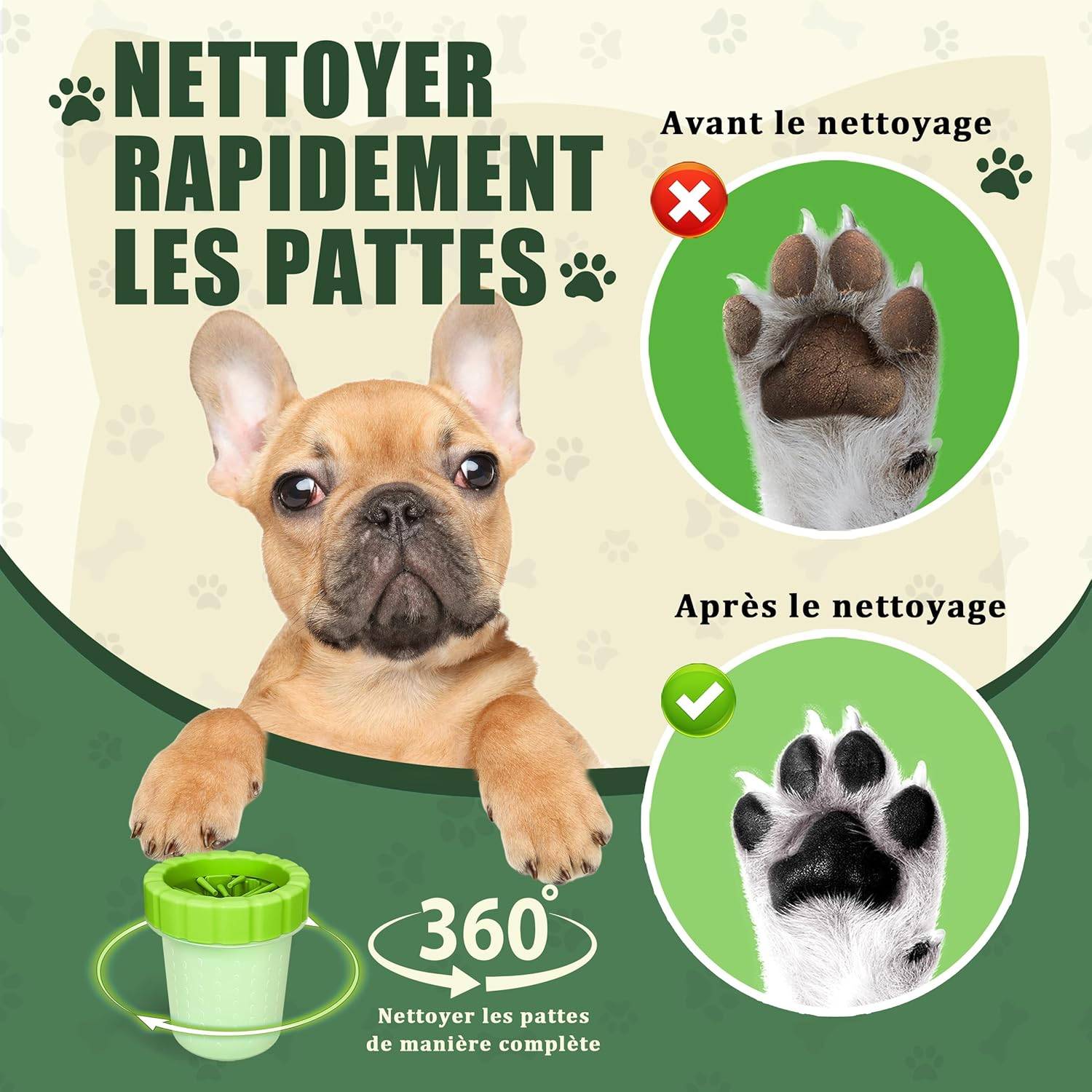 DtopbuyAge - Lave-Pattes pour Chien - Nettoyage Facile S DtopbuyAge - Image 5