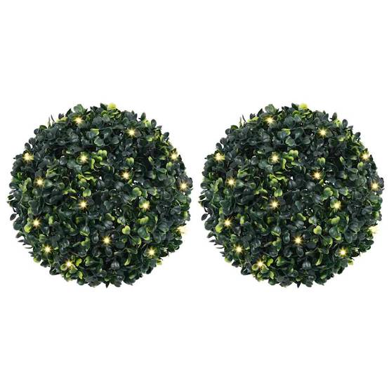 Boules de buis artificielles polyéthylène vert 45 x 45 x 45 cm, poids:3.65kg - PANGIVO - Image 1