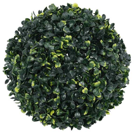 Boules de buis artificielles polyéthylène vert 45 x 45 x 45 cm, poids:3.65kg - PANGIVO - Image 2