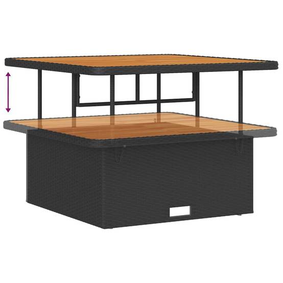 ComfortXL - Canapé Extérieur Géant 18 Pcs Noir Crème Polyrotin Pour Events et Acacia avec Coussins Déhoussables – ComfortXL Outdoor Living - Image 9