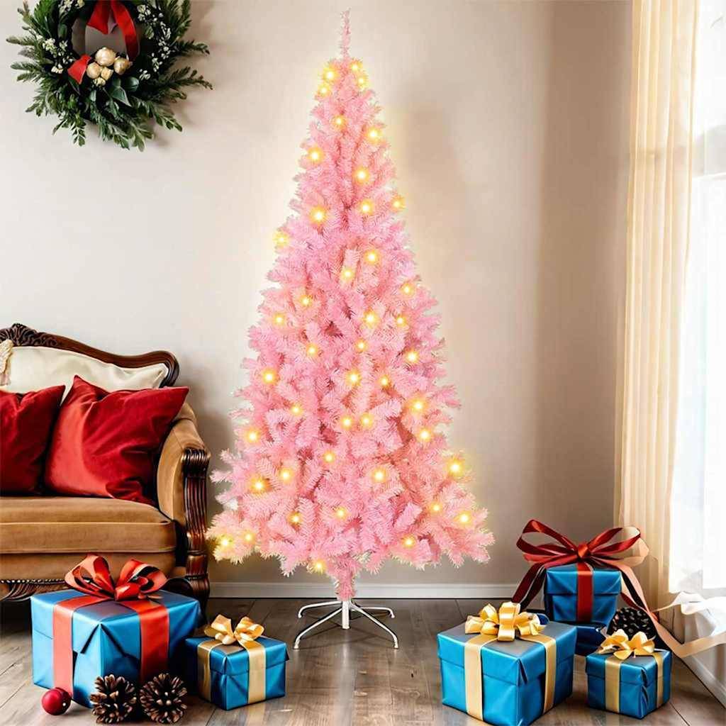 Vidaxl - Sapin de Noël Rose 180 cm PVC vidaXL 3396425 - Image 1