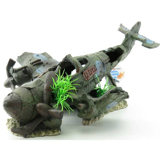 Avion AZUR, 35 x 25 x 18 cm, décoration aquarium. - Image 1