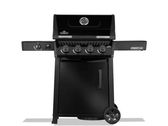 Napoleon - Barbecue gaz Freestyle 425 noir 4 brûleurs + 1 réchaud latéral + Plateau charbon - Napoléon - Image 2