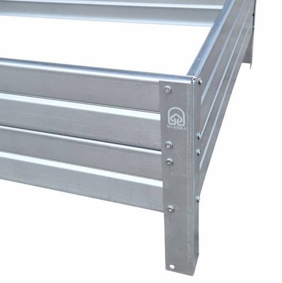Kit de jardinière surélevées pour une serre 2,5x6 m, acier galvanisé, Klasika Greenhouses - Image 8