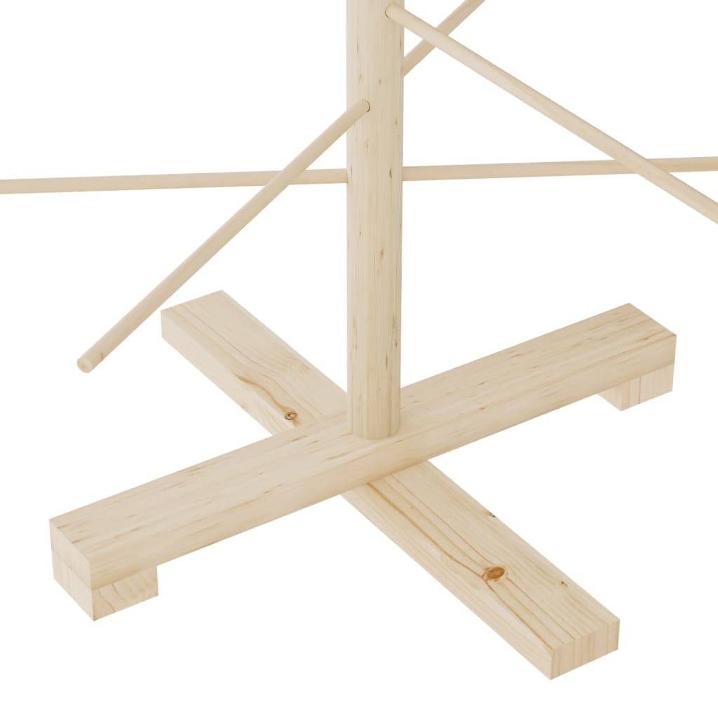 Maison Chic - Arbre de Noël, Sapin de Noël en bois pour décoration 125 cm bois massif de pin u650q - Image 6