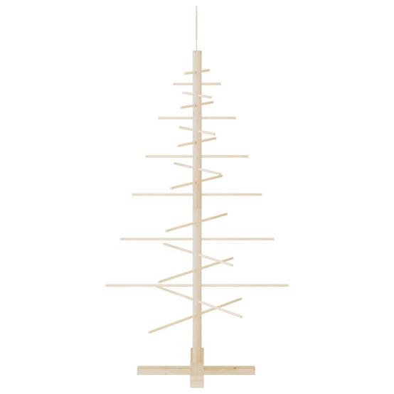 Maison Chic - Arbre de Noël, Sapin de Noël en bois pour décoration 125 cm bois massif de pin u650q - Image 4