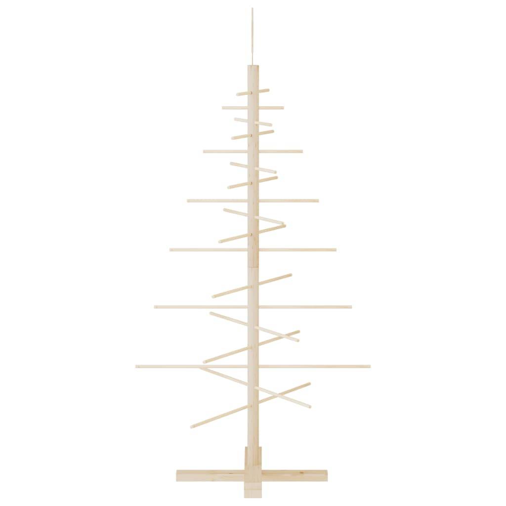 Maison Chic - Arbre de Noël, Sapin de Noël en bois pour décoration 125 cm bois massif de pin u650q - Image 4