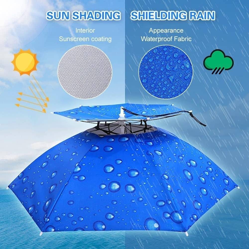 Parasols-Chapeau parapluie double couche réglable soleil/pluie - Living123 - Image 5