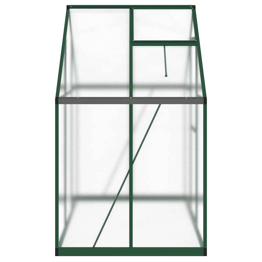 Serre de jardin 1.93m² - Serre de culture avec cadre de base vert 169x114x195 cm aluminium MAISON CHIC - Image 4