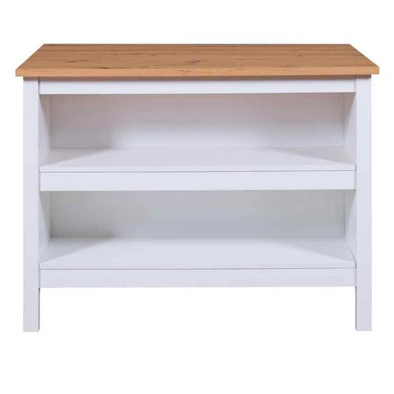 Ilot de Cuisine "Melina" 124cm Blanc - Image 1