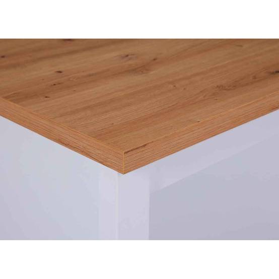 Ilot de Cuisine "Melina" 124cm Blanc - Image 9