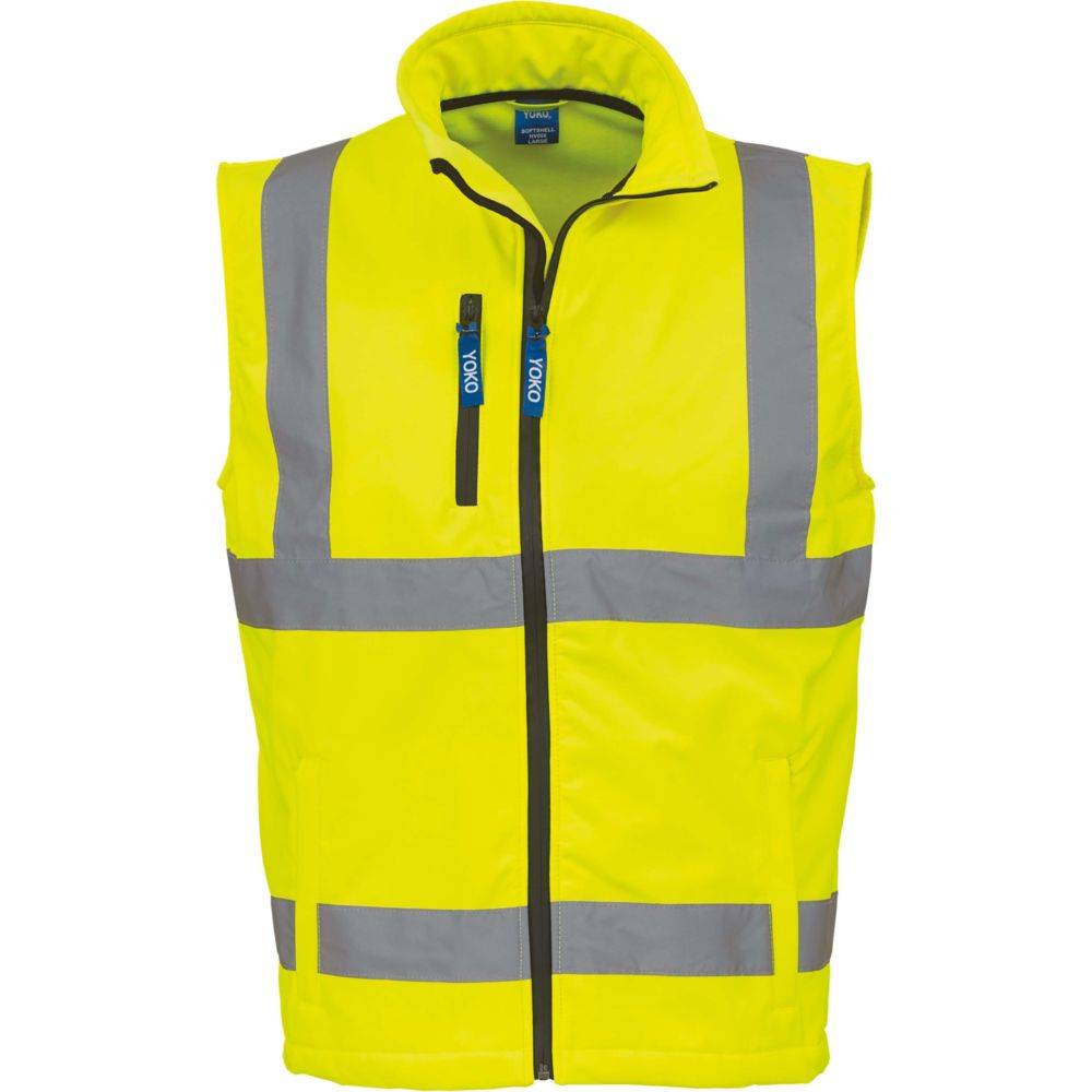 Bodywarmer softshell haute visibilité Yoko Jaune M - Image 1