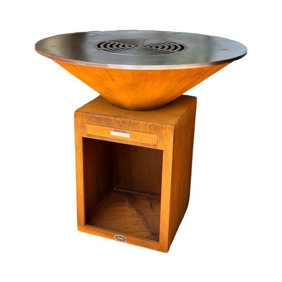Brasero plancha corten 100 Classic-Brazero cuisson pour épicuriens - Grille plate - Image 1