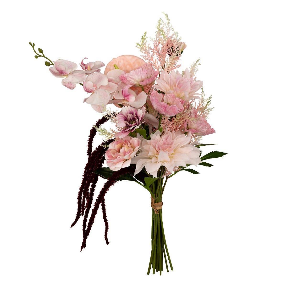 Bouquet Artificiel Composé "Wild Romance" 60cm Rose