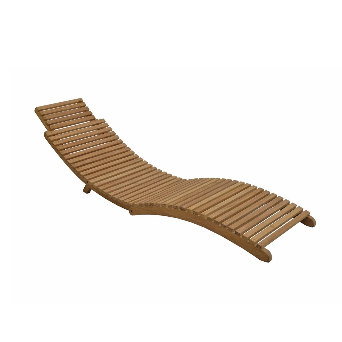 Teck'Attitude - Bain de soleil pliant en teck massif Relax - TECK'Attitude - Image 1