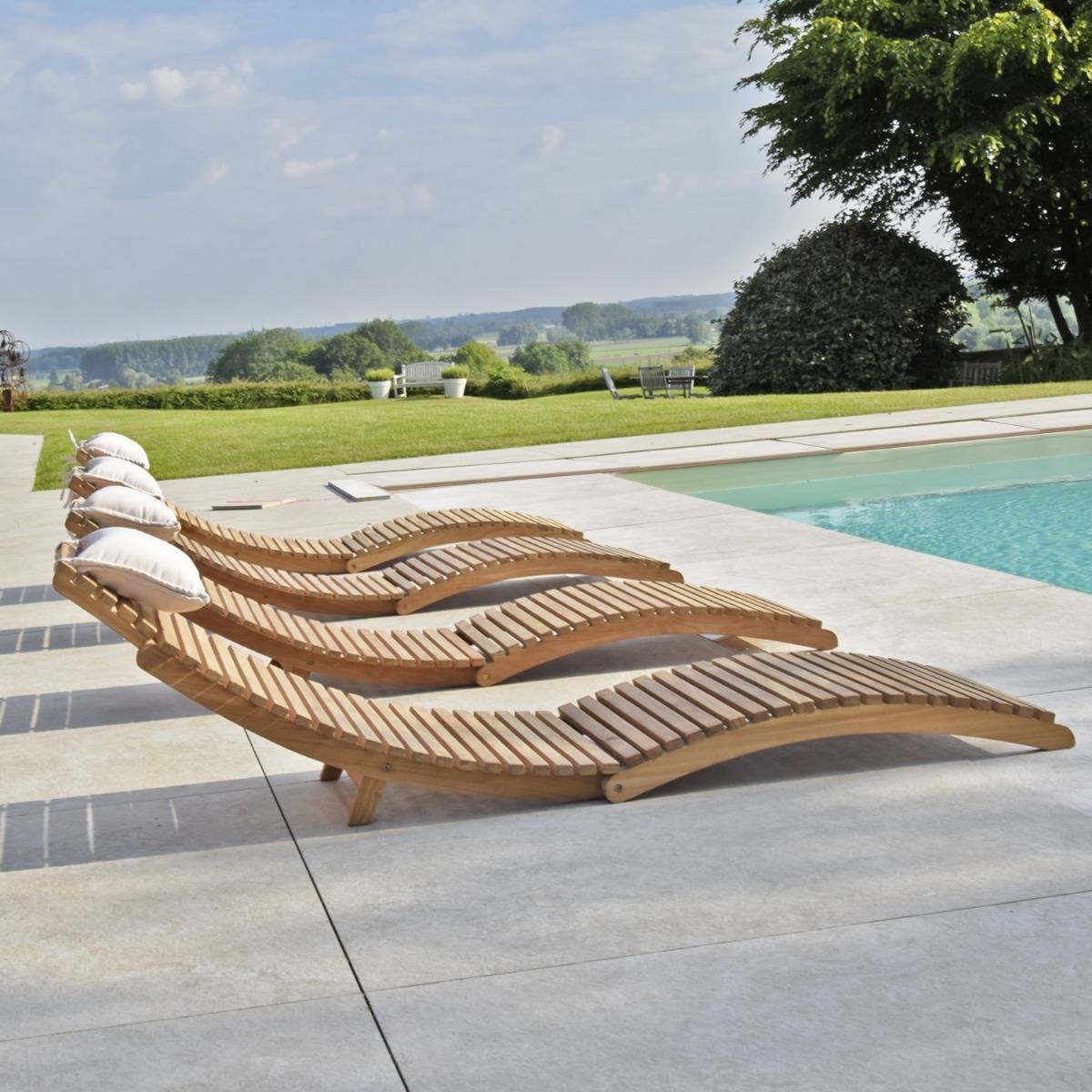 Teck'Attitude - Bain de soleil pliant en teck massif Relax - TECK'Attitude - Image 5