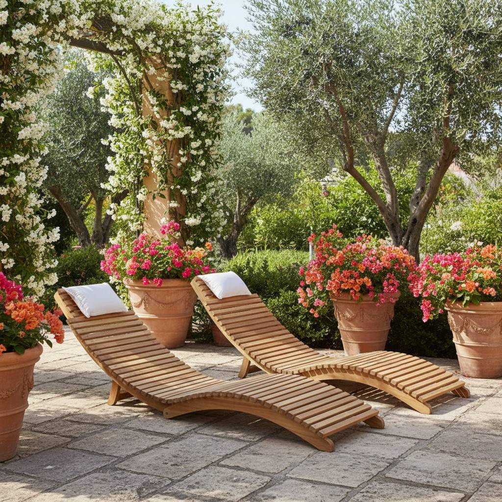 Teck'Attitude - Bain de soleil pliant en teck massif Relax - TECK'Attitude - Image 4
