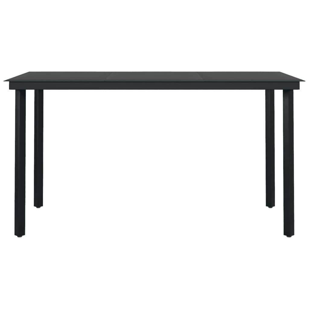 Ensemble Repas de Jardin 4 Places, Grande Table 140cm Plateau Verre et Chaises Design Rotin – ComfortXL Outdoor Living - Image 10