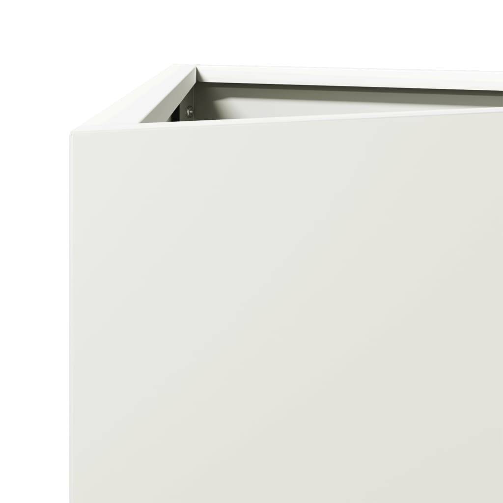 Jardinières 2 pcs acier blanc 30 x 26 x 75 cm - PANGIVO - Image 9
