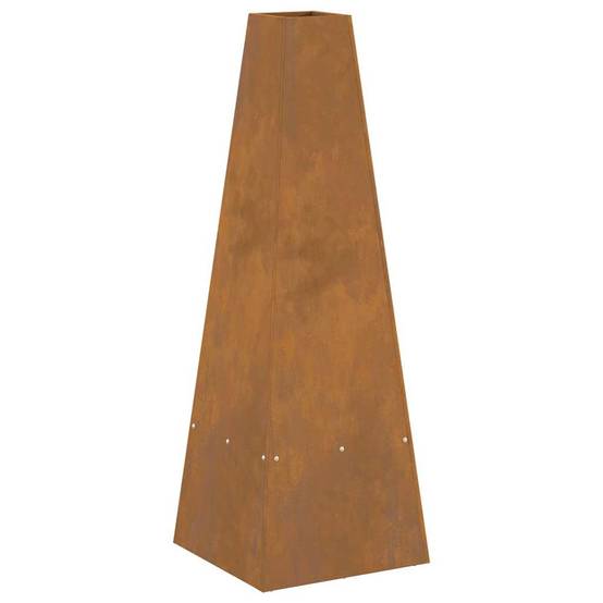 Poêle de jardin brasero vertical en acier pour cuisson et chauffage Marron – ComfortXL Outdoor Living - Image 7