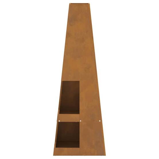 Poêle de jardin brasero vertical en acier pour cuisson et chauffage Marron – ComfortXL Outdoor Living - Image 6